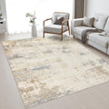 5x7 Area Rug Living Room (Beige Brown / 5' x 7' (Rectangular))