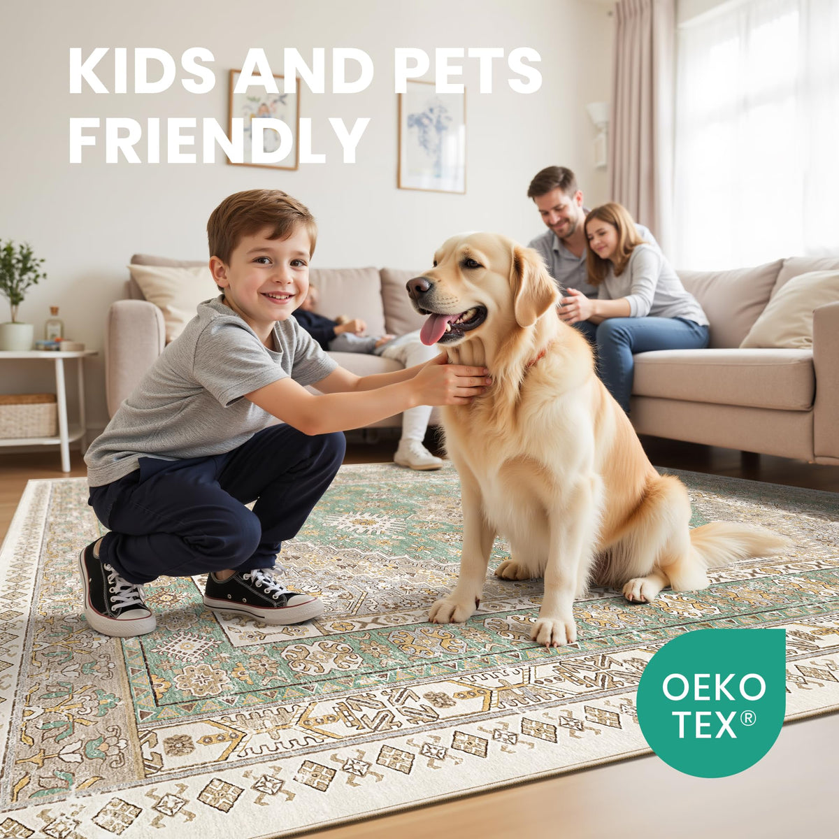 9x12 Area Rugs for Living Room (Green/Brown / 9' x 12' (Rectangular))