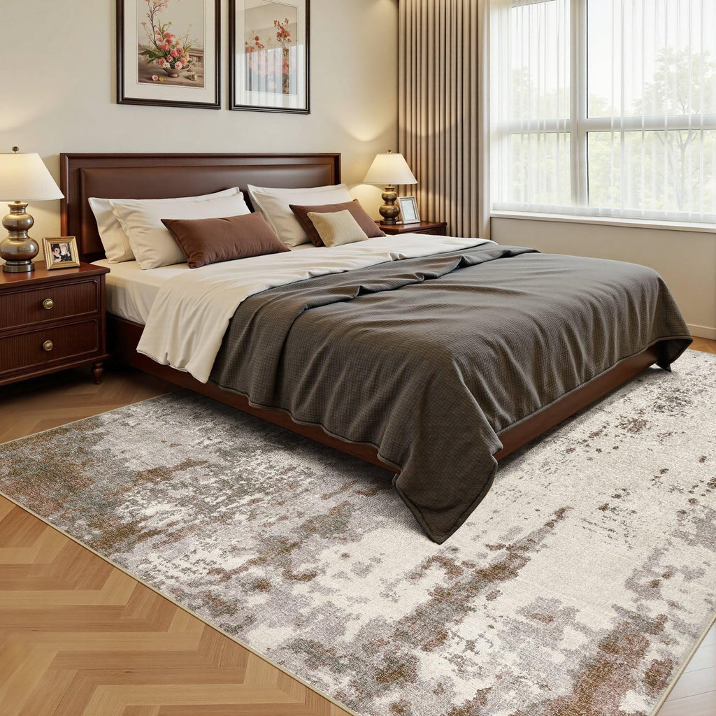 5x7 Area Rug Living Room Rugs (Brown/Grey/Beige / 5' x 7' (Rectangular))