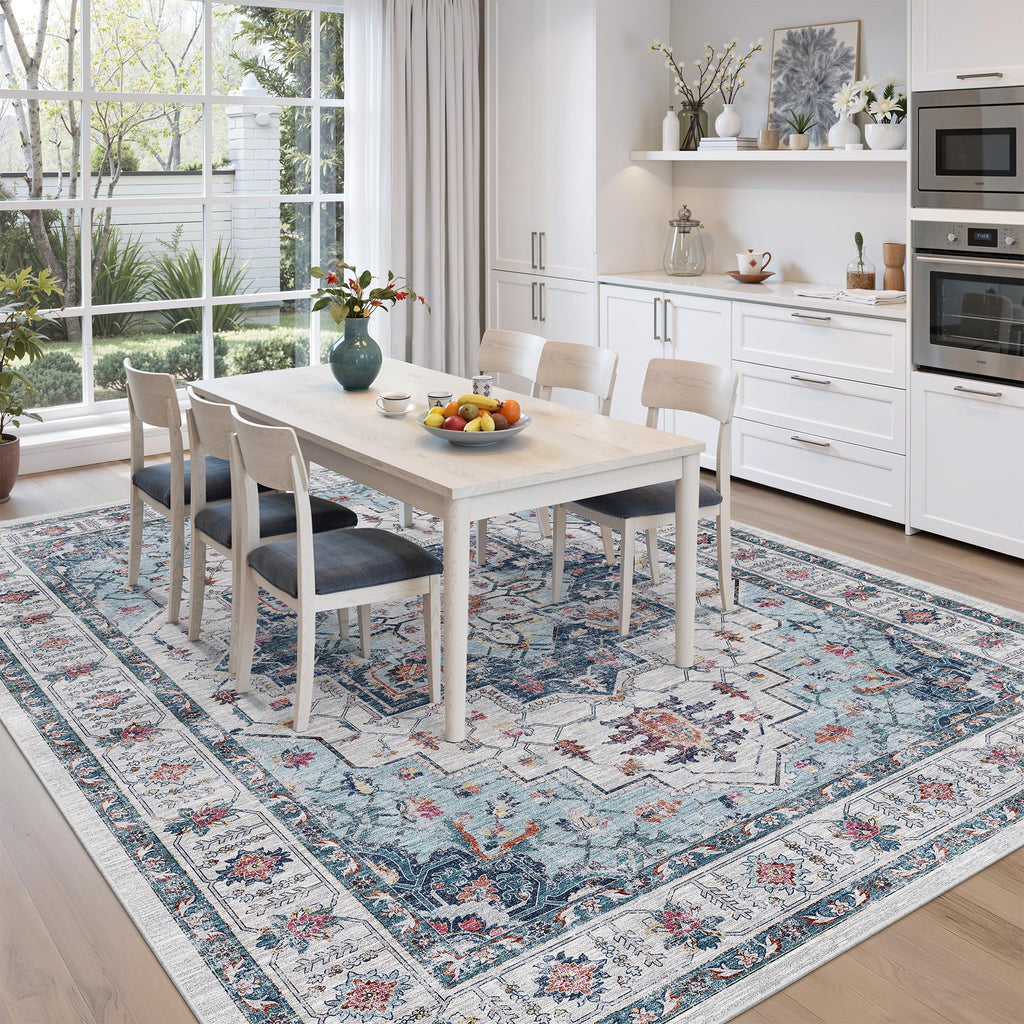 9x12 Area Rugs for Living Room (Blue / 9' x 12' (Rectangular))