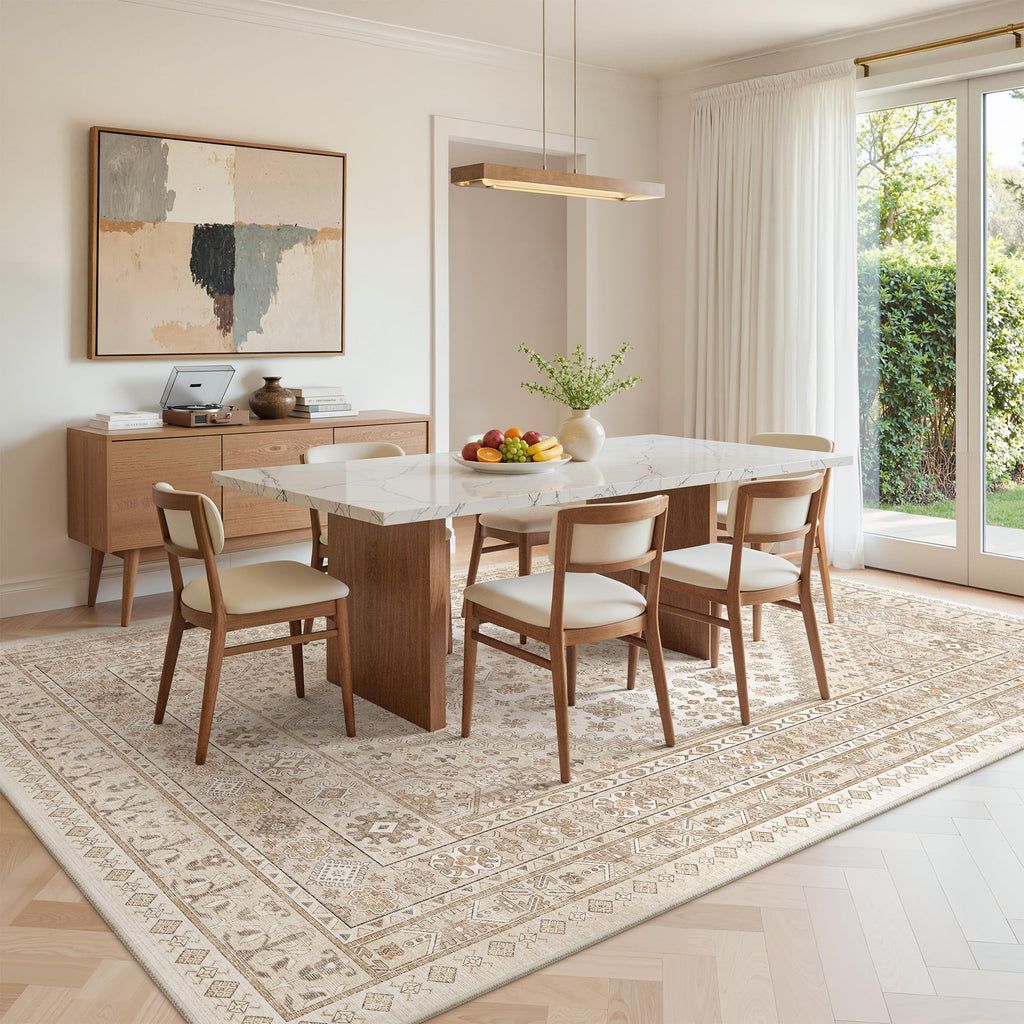 6x9 Area Rugs for Living Room (Cream/Beige / 6' x 9' (Rectangular))