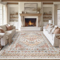 8x10 Area Rugs for Living Room (Orange / 8' x 10' (Rectangular))