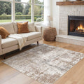 Square Area Rugs (Brown/Grey/Red / 6' x 6' (Square))