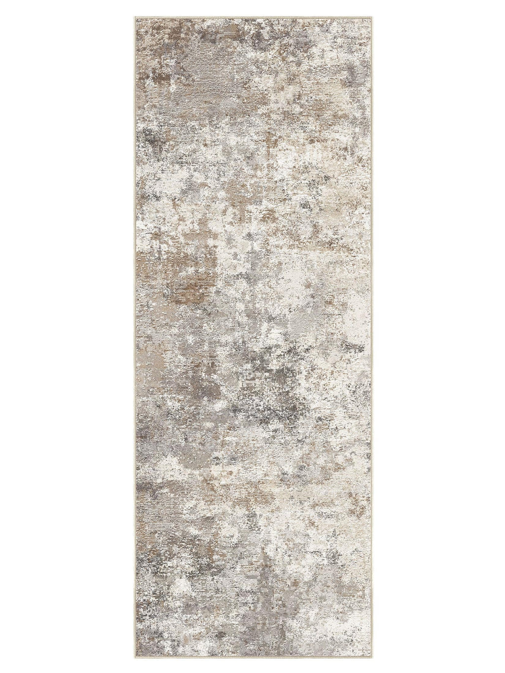 2x6 Washable Runner Rug for Hallway (Brown Grey / 2' x 6' (Runner))