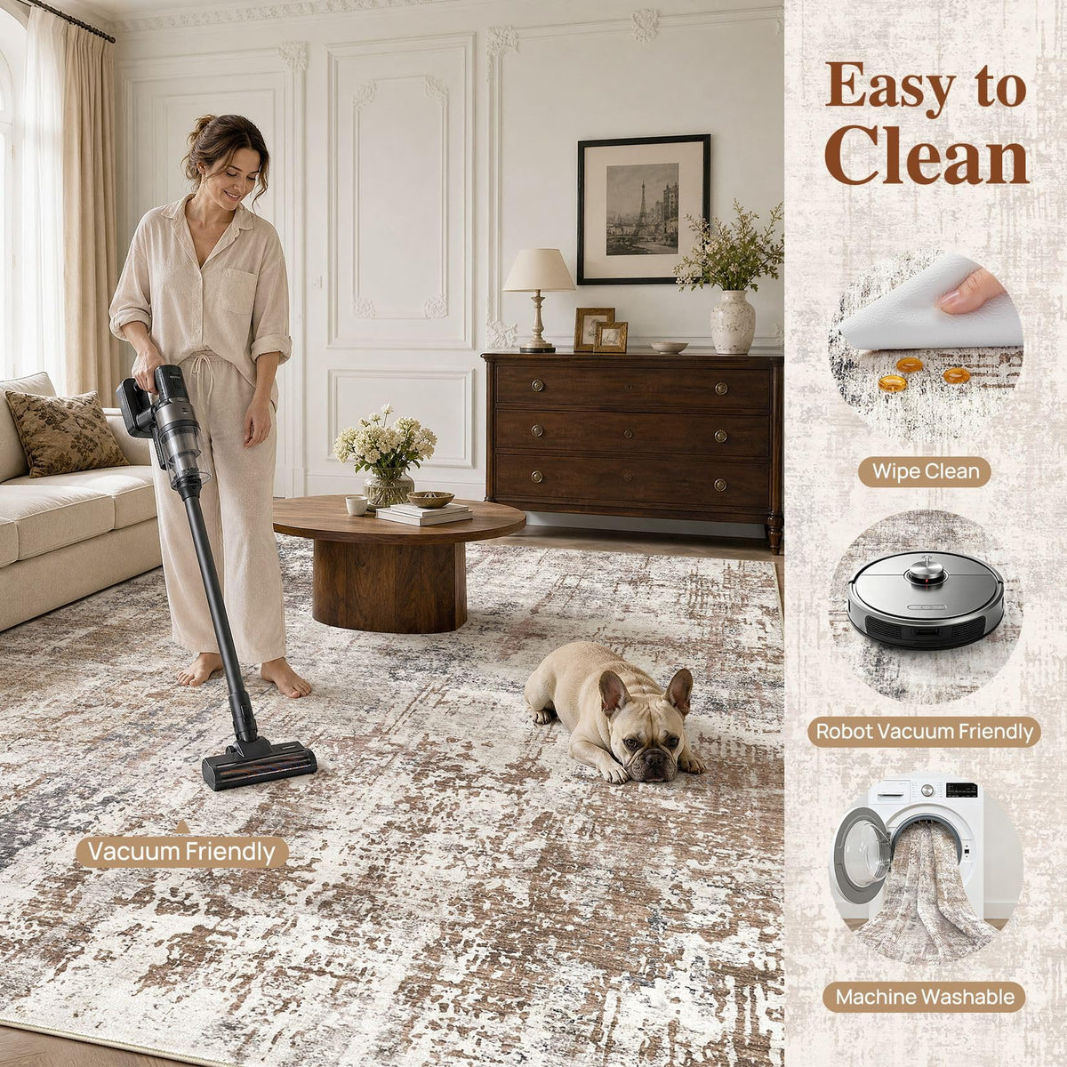 5x8 Area Rug Living Room Rugs (Brown/Grey/Red / 5' x 8' (Rectangular))
