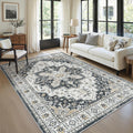 5x7 Area Rugs for Living Room (Black / 5' x 7' (Rectangular))