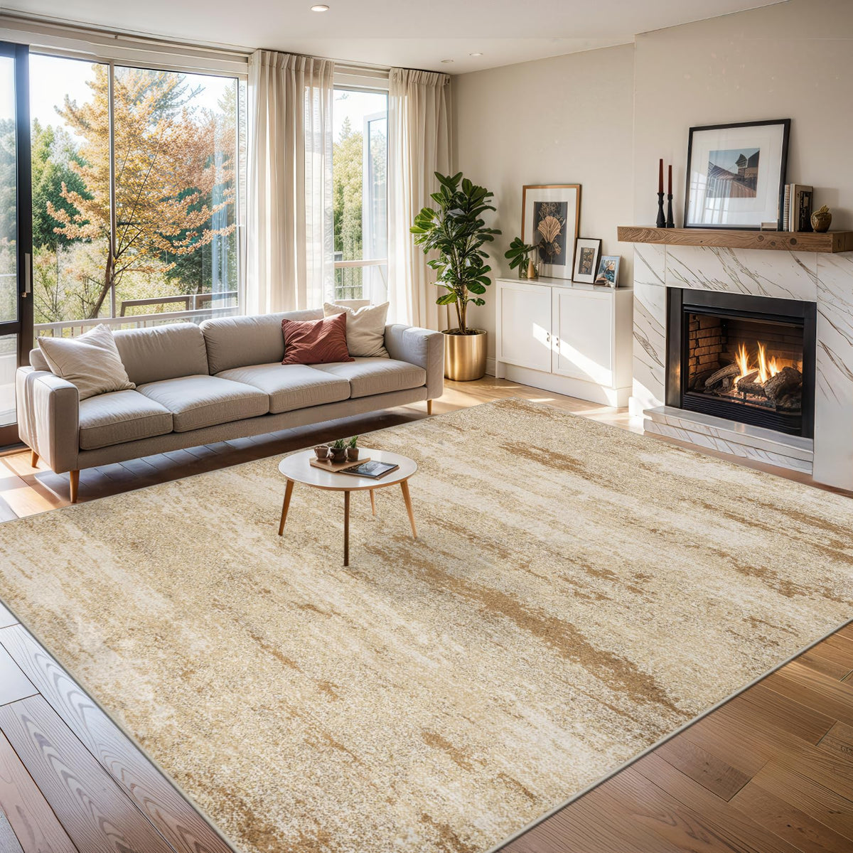 10x12 Area Rug Living Room (Beige / 10' x 12' (Rectangular))