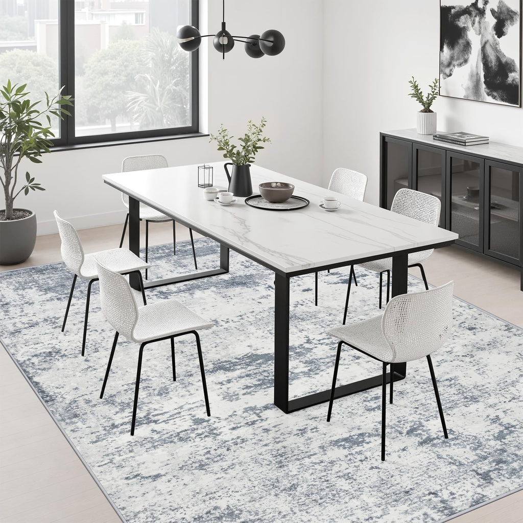 9x12 Area Rug Living Room (Blue Grey / 9' x 12' (Rectangular))