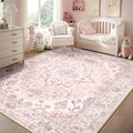 Washable Area Rug (Pink / 5' x 7' (Rectangular))