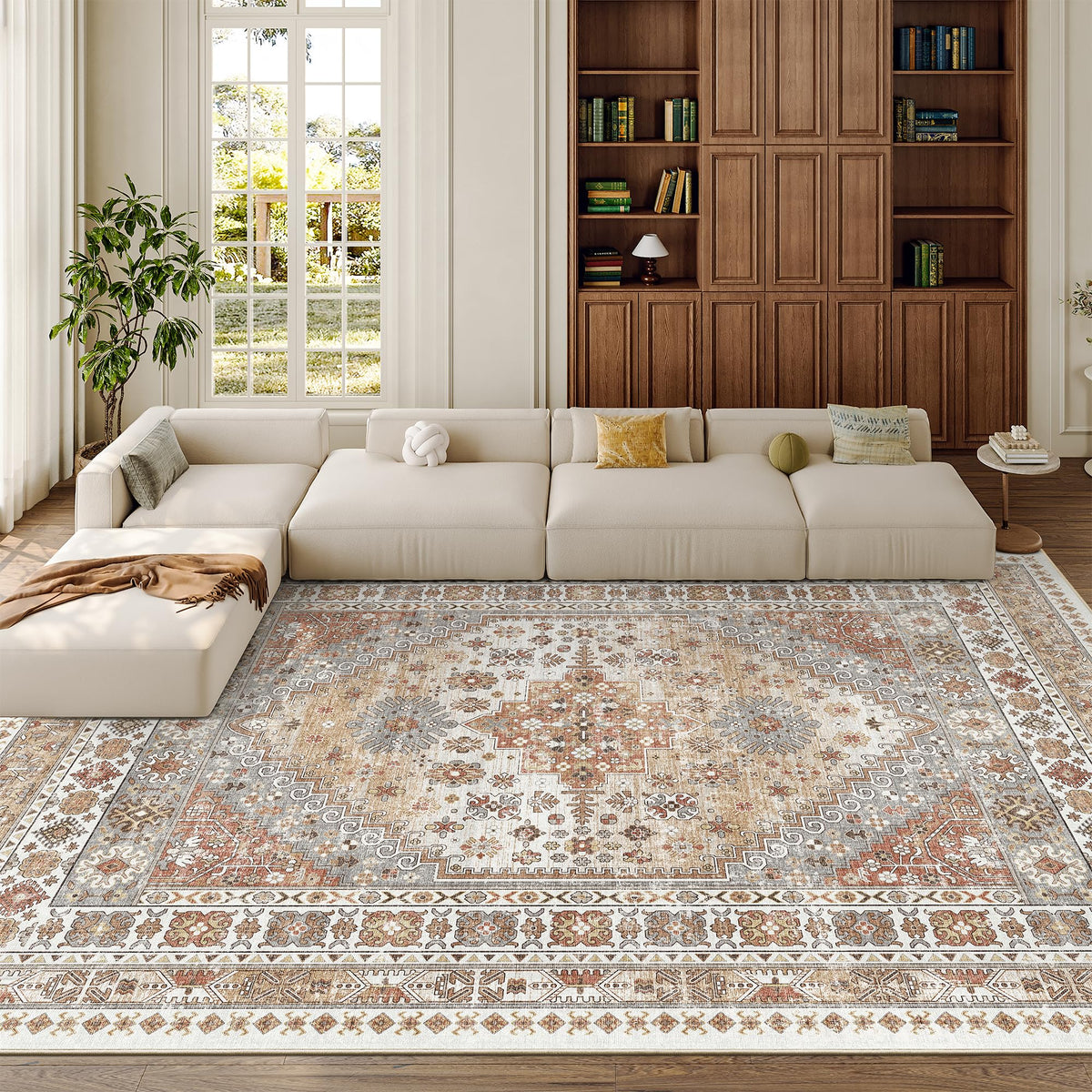 10x12 Area Rugs for Living Room (Orange / 10' x 12' (Rectangular))