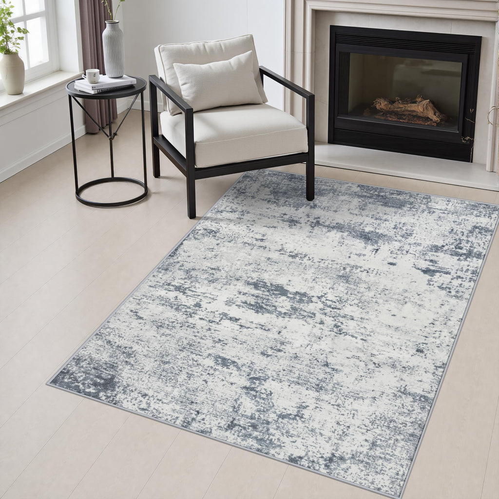 Area Rug Living Room (Blue Grey / 3' x 5' (Rectangular))