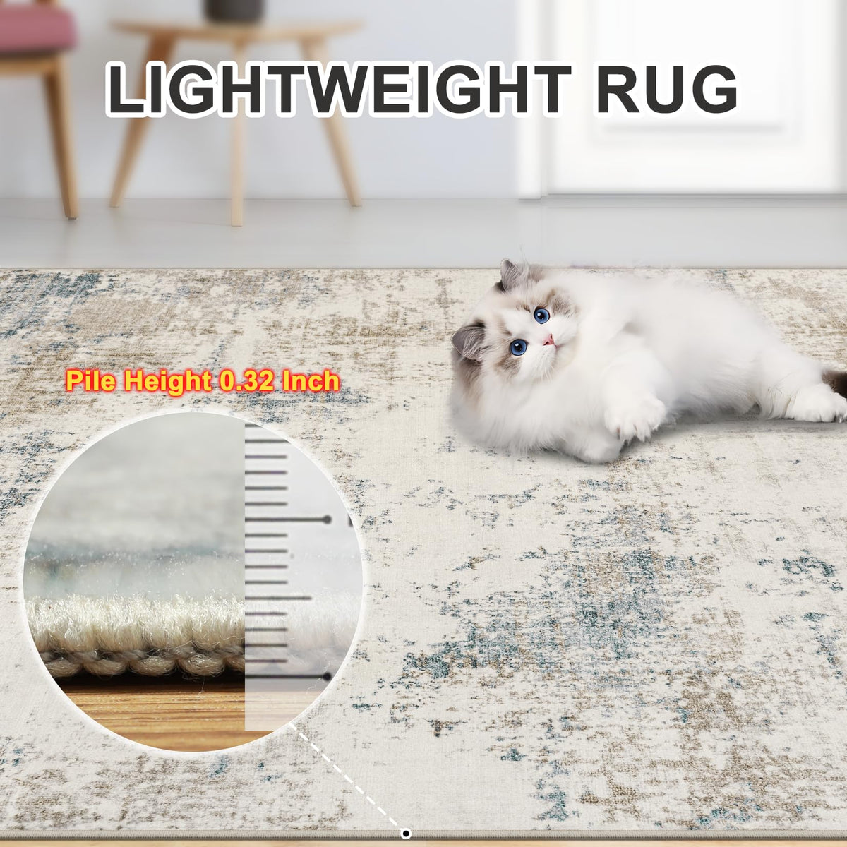 10x12 Area Rug Living Room (Beige | Navy Brown / 10' x 12' (Rectangular))