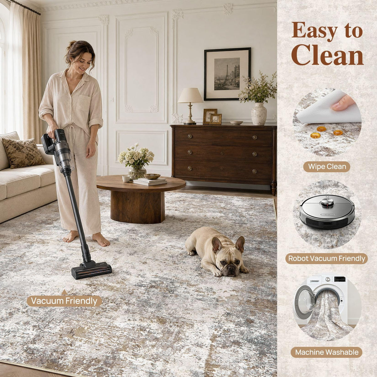 12x15 Area Rug Living Room Rugs Extra Large Brown Grey Carpet (Brown Grey / 12' x 15' (Rectangular))